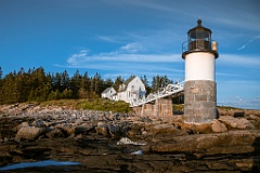 Marshall Point Lighthouse at Low Tide in Maine